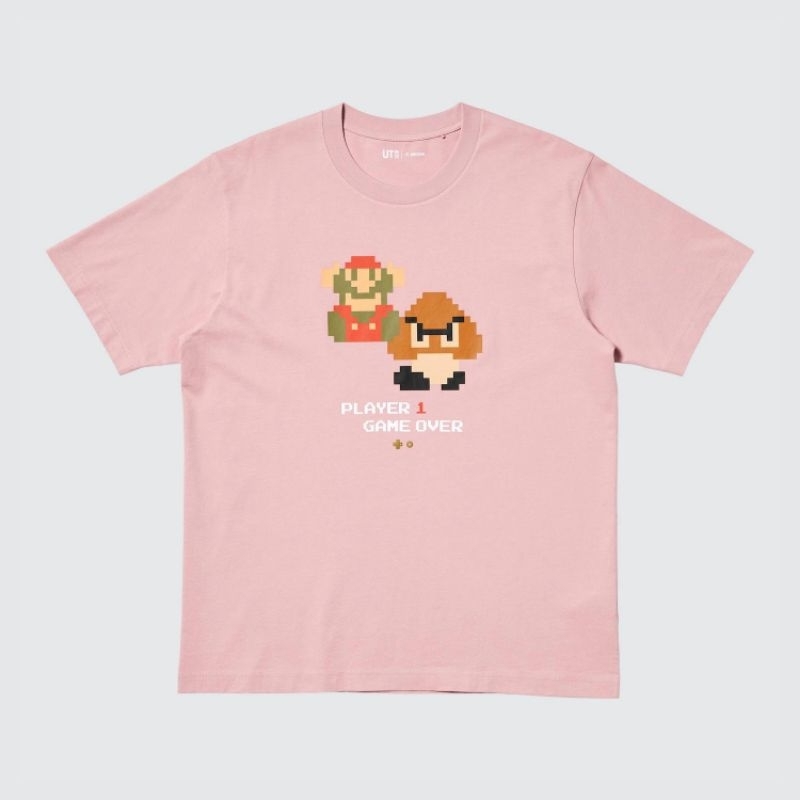 Tshirt Uniqlo x Super Mario (Player 1 Game Over) | UT Archive Super Mario Series Kaos Lengan Pendek 