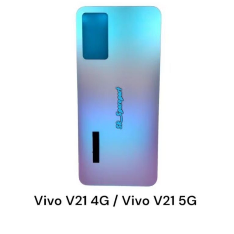 BACKDOR HOUSING VIVO V21 4G BACK CASING VIVO V21 5G KOMPLIT TUTUPAN BELAKANG BATERAI MESIN