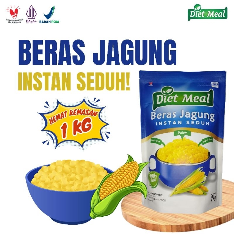 

Beras Jagung Instan Seduh DIETMEAL Kemasan 1 KG