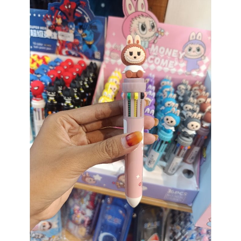 

Pulpen lima warna karakter labubu
