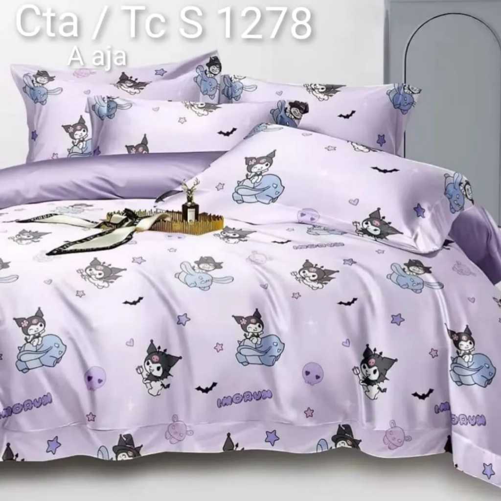 Sprei Sutra Sprei Tencl's Sutra Organik 60s Motif Anak