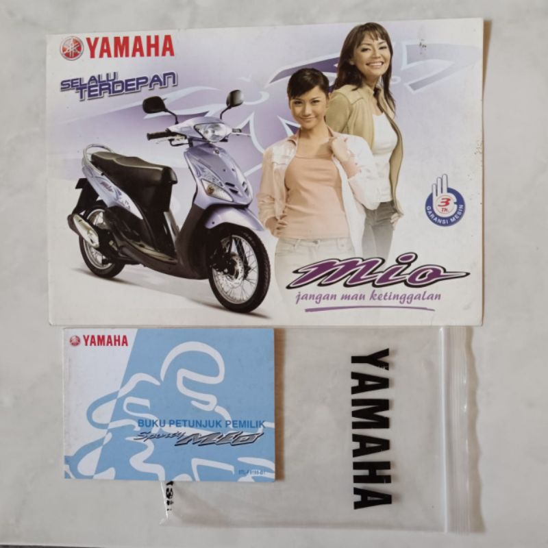 Buku petunjuk pemilik/Manual Book + Poster brosur katalog flyer Yamaha Mio Sporty 5TL 2005