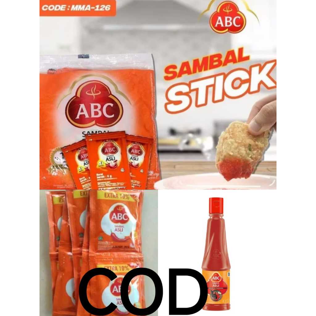 

ABC Saus Sambal Asli [ Botol130 ml, Sachet 15gr, 8gr]