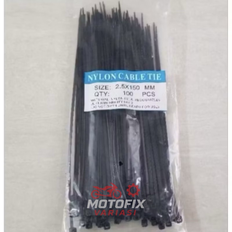 

KABEL TIES TIS TALI PENGIKAT CEKAK UKURAN 2.5x150mm