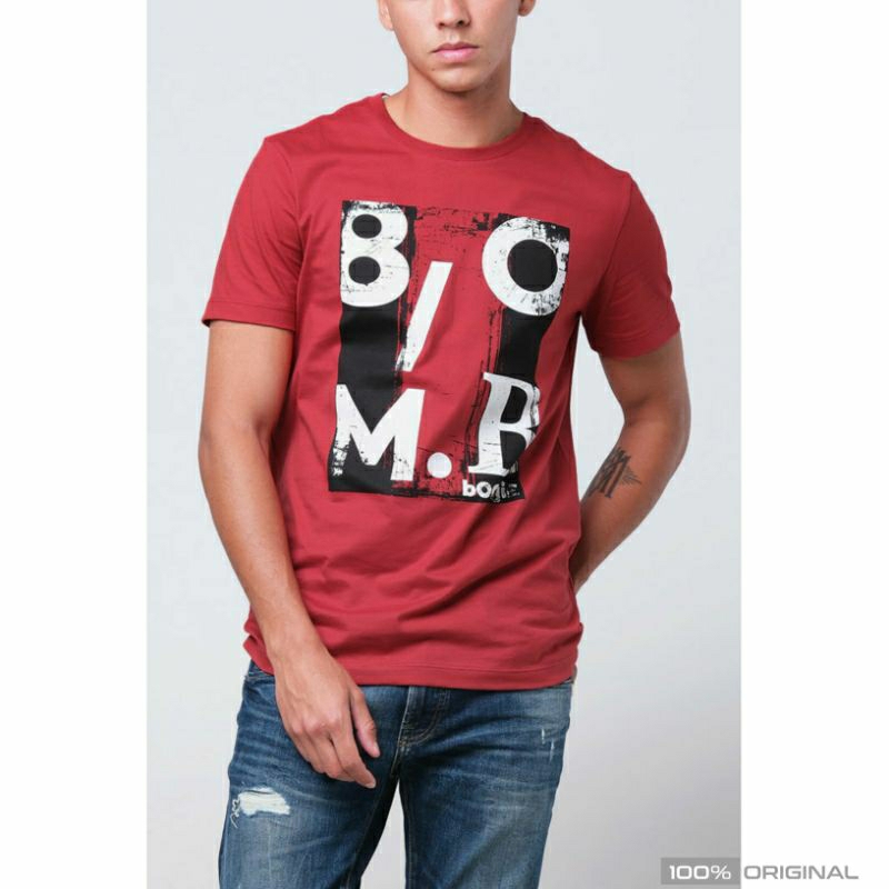 [ BOMBBOOGIE ] Kaos Asli Bombboogie Kaos Pria