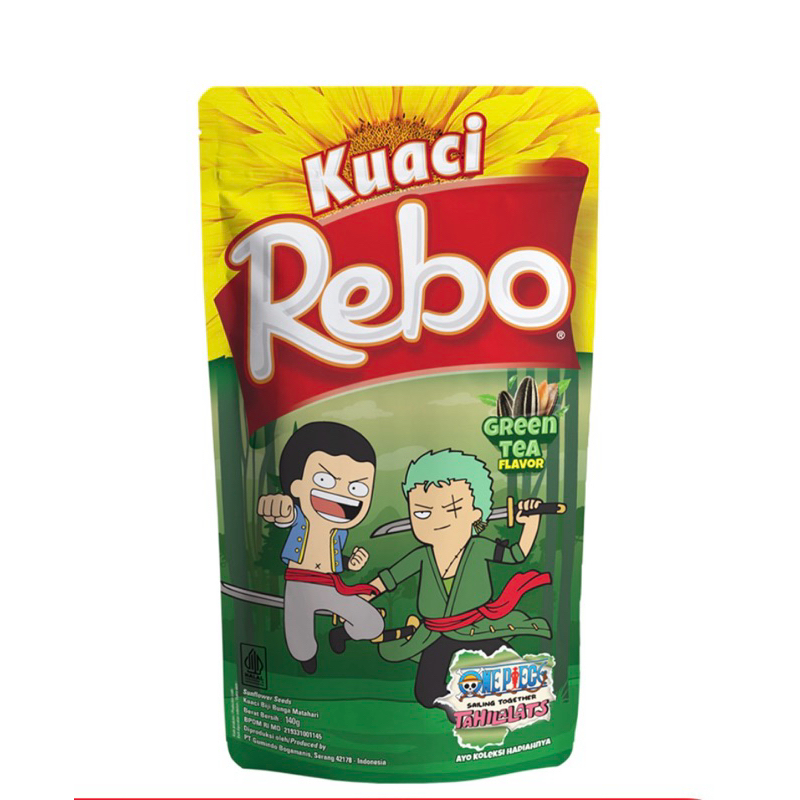 

Kuaci Rebo Biji Bunga Matahari Green Tea 140 gr