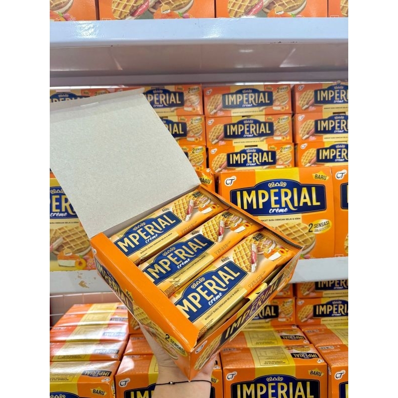 

IMPERIAL CREME PEACH 27G ( 1 box isi 12 pcs)