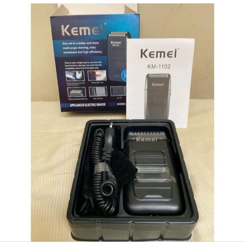 shaver kemei tipe 1102 original 100%