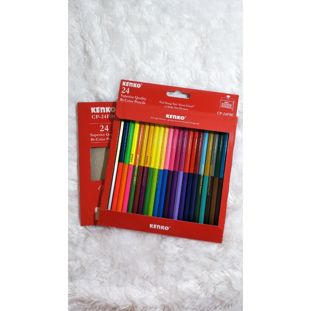 

[1SET] PENSIL WARNA Kenko CP-24W FBC Bi-Colour ATAS BAWAH/PENSIL 24W KENKO BI-COLOUR ATAS BAWAH