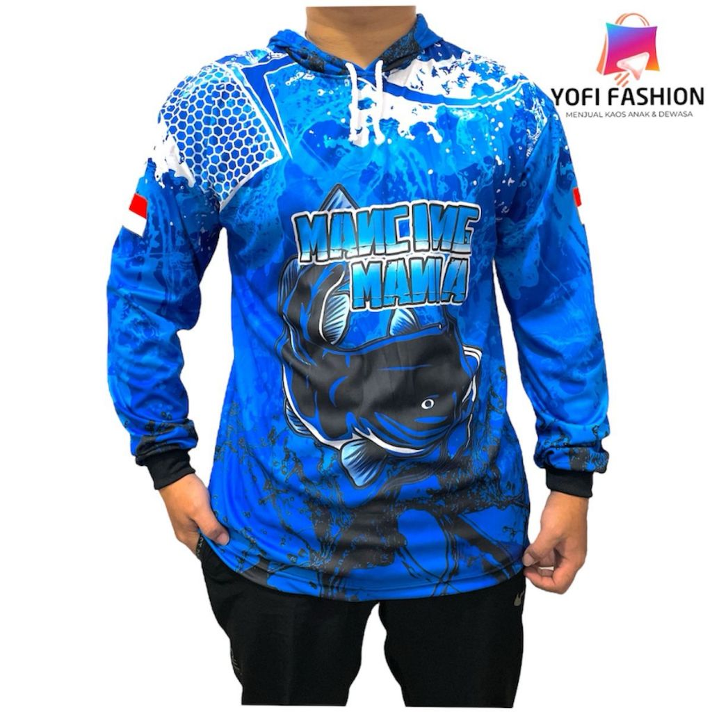 Saelaris_ Jersey Macing/Baju Mancing Ikan Mujaer Lengan Panjang