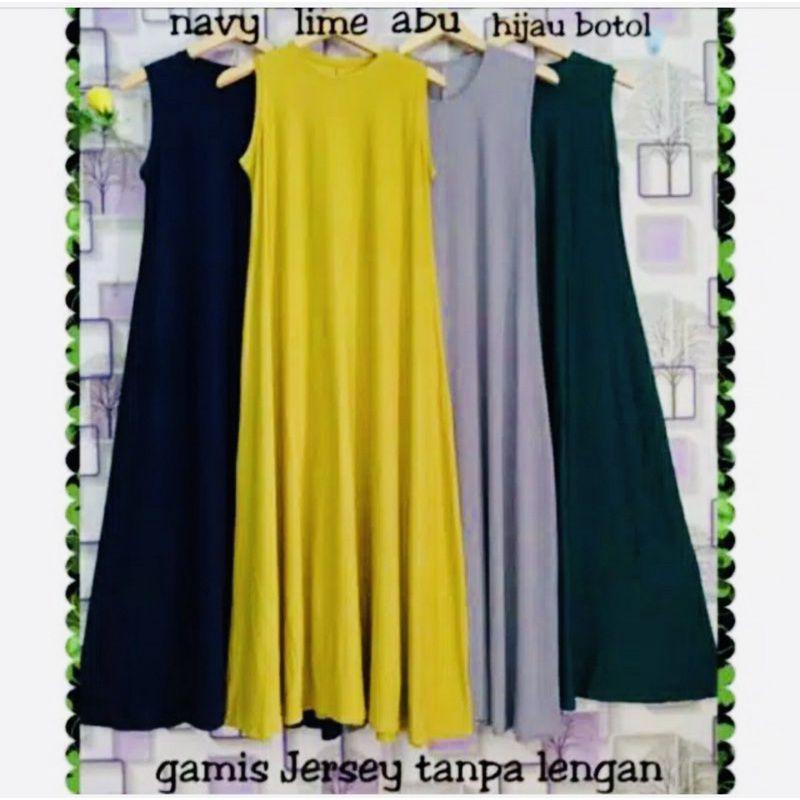 Hidayatolsop inner yukensi (kutung) bahan jersey/ gamis Jersey manset/Gamis Jumbo LD 120 cm