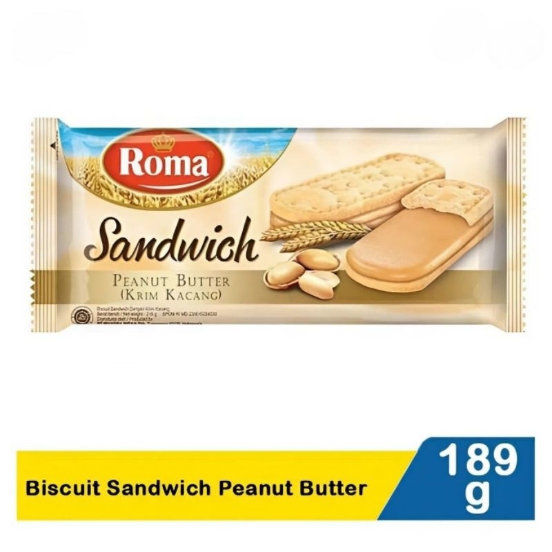 

Roma Biscuit Sandwich Peanut Butter 189g
