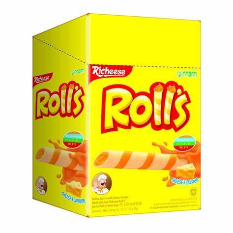

Nabati Roll Wafer Stick Box isi 20 pcs Cokelat Keju