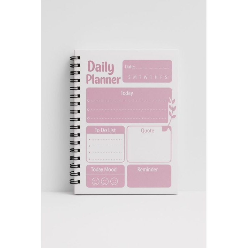 

Daily Planner A6 (11 x 15 cm) isi 30 lembar 60 halaman free pulpen
