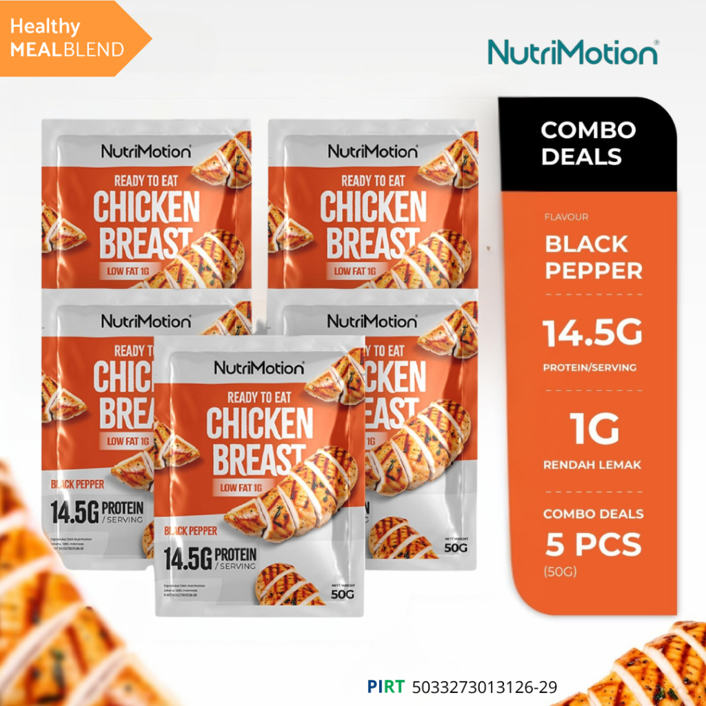 

NutriMotion (5 pcs) Ready To Eat Chicken Breast High Protein & Low Fat
