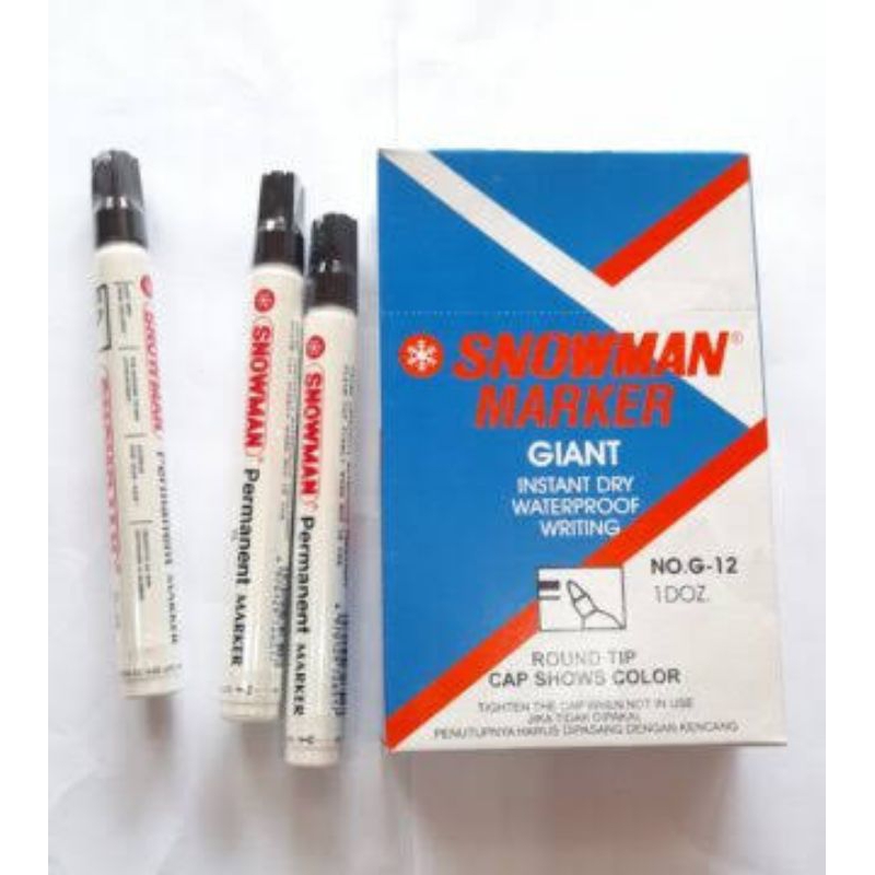 

Termurah Spidol Permanen G-12 warna hitam (12 pcs)