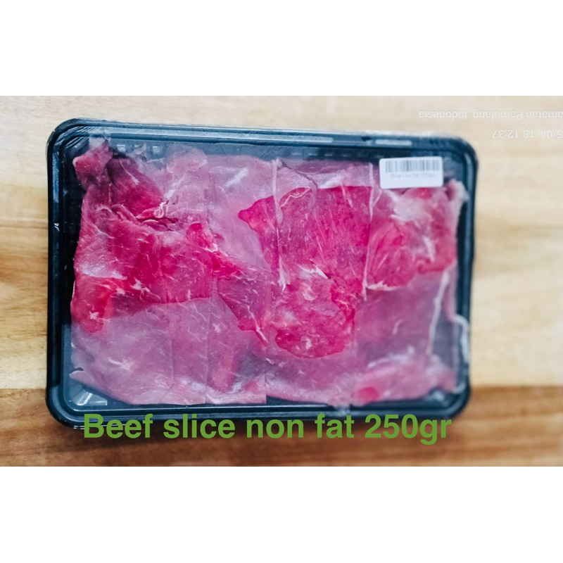 

Beef slice non fat 250gr (beef slice diet l