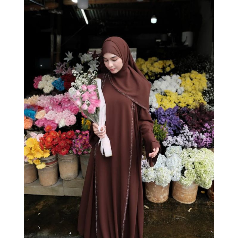 [TERBARU ORI] GAMIS ABAYA MAZAYA SET PASHMINA BY WARDIANA FASHION DRESS VOL 2 BY ALODY DRESS DRESS /
