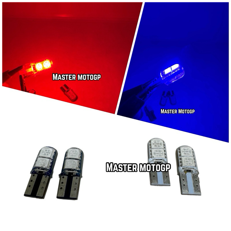 sen gelly 4 mata pendek led gelly Lampu Sen colok Jelly Crystal T10 kedip Lampu senja Bohlam Sen Jel
