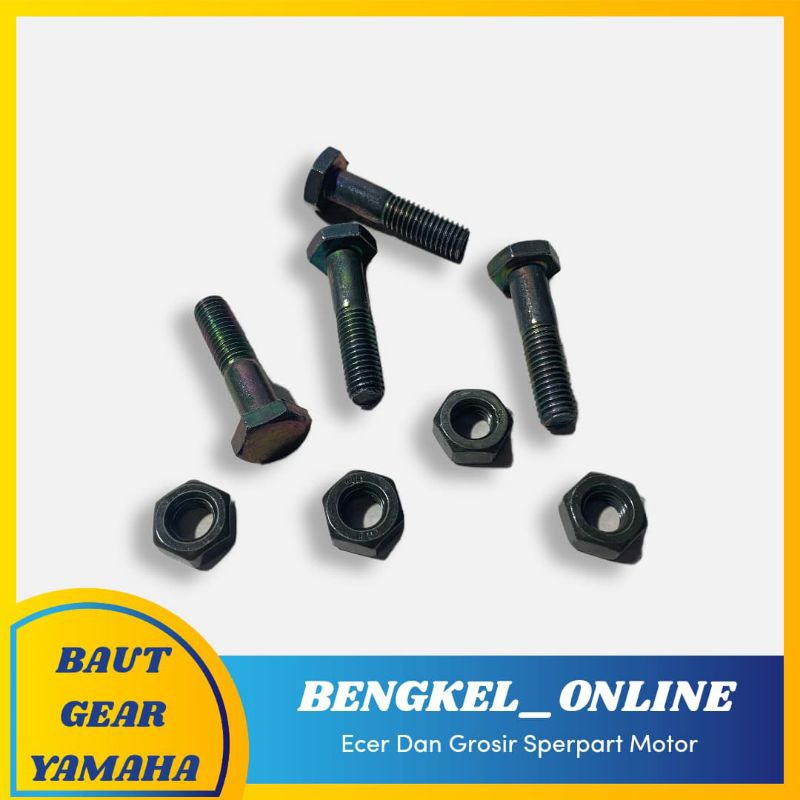 Baut Gear Yamaha / Baut Gir Yamaha 8 x 35 Hijau