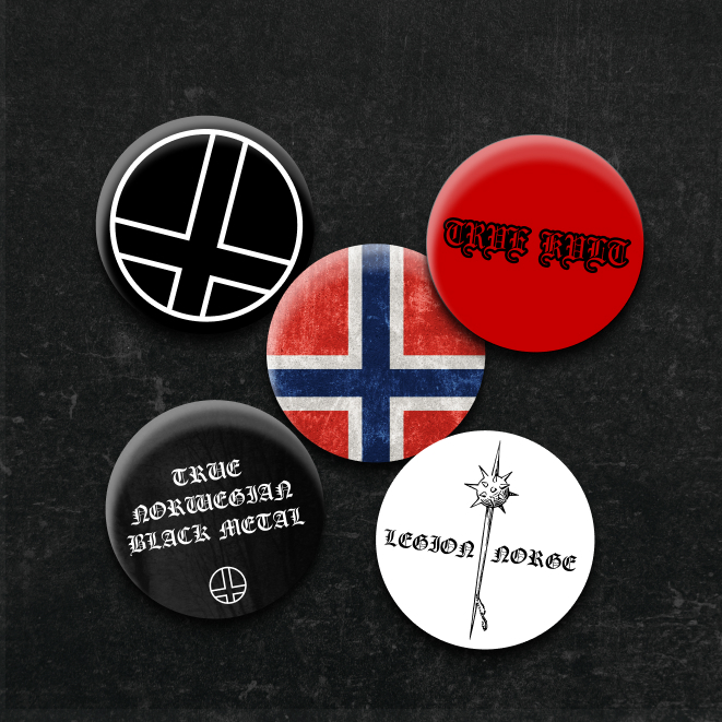 Pin Band Metal Norwegian Black Metal