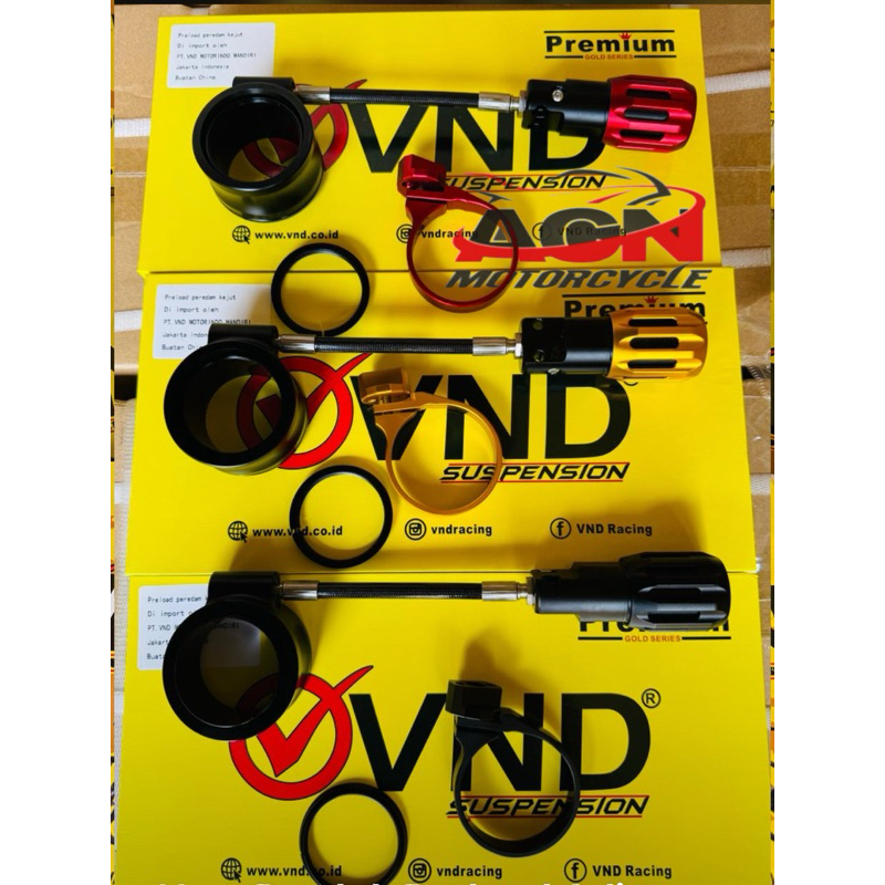 Preload Adjuster Shockbreaker Shock Tabung Atas / Setelan Per Shockbreaker Tabung Atas Vnd Racing