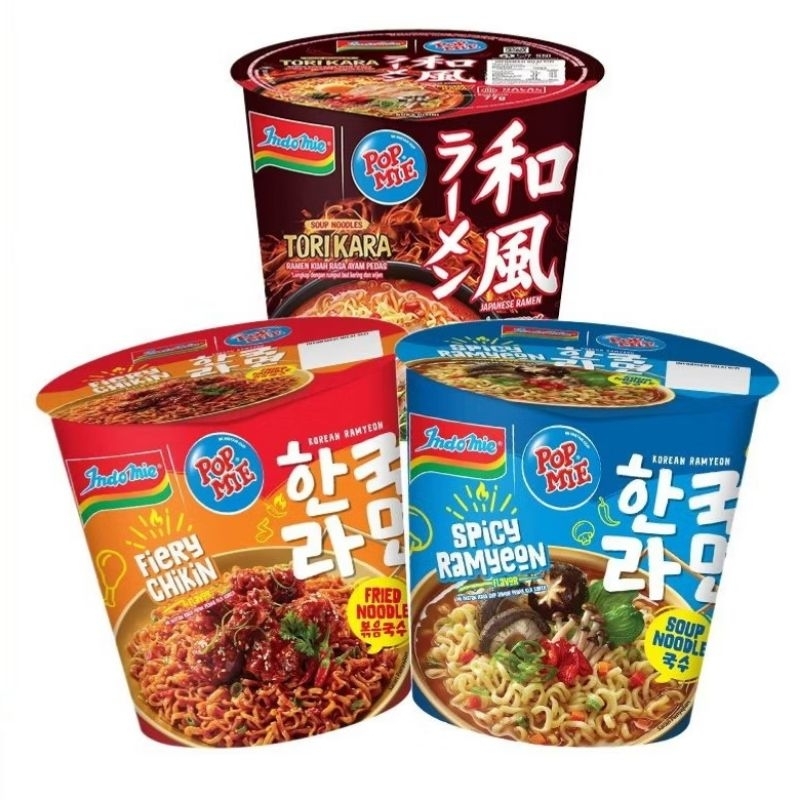 

Indomie pop mie Korean dan ramen series 74 gram