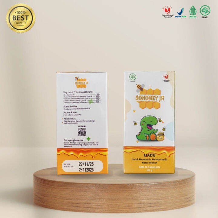 

(2 Box) Madu Sohoney Jr Multivitamin Membantu Meningkatkan Nafsu Makan