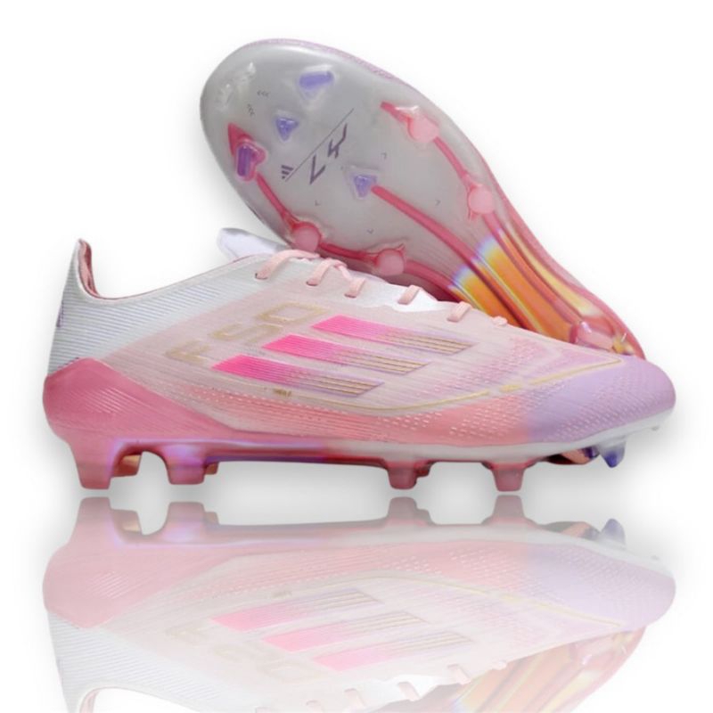 SEPATU SEPAKBOLA F50 FG PURPLE/WHITE/PINK LAMINE YAMAL