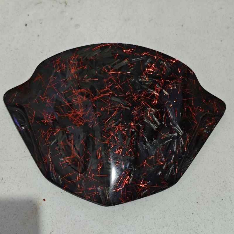 Visor beat Karbu | Carbon Forged (Bukan WTP/Celup)