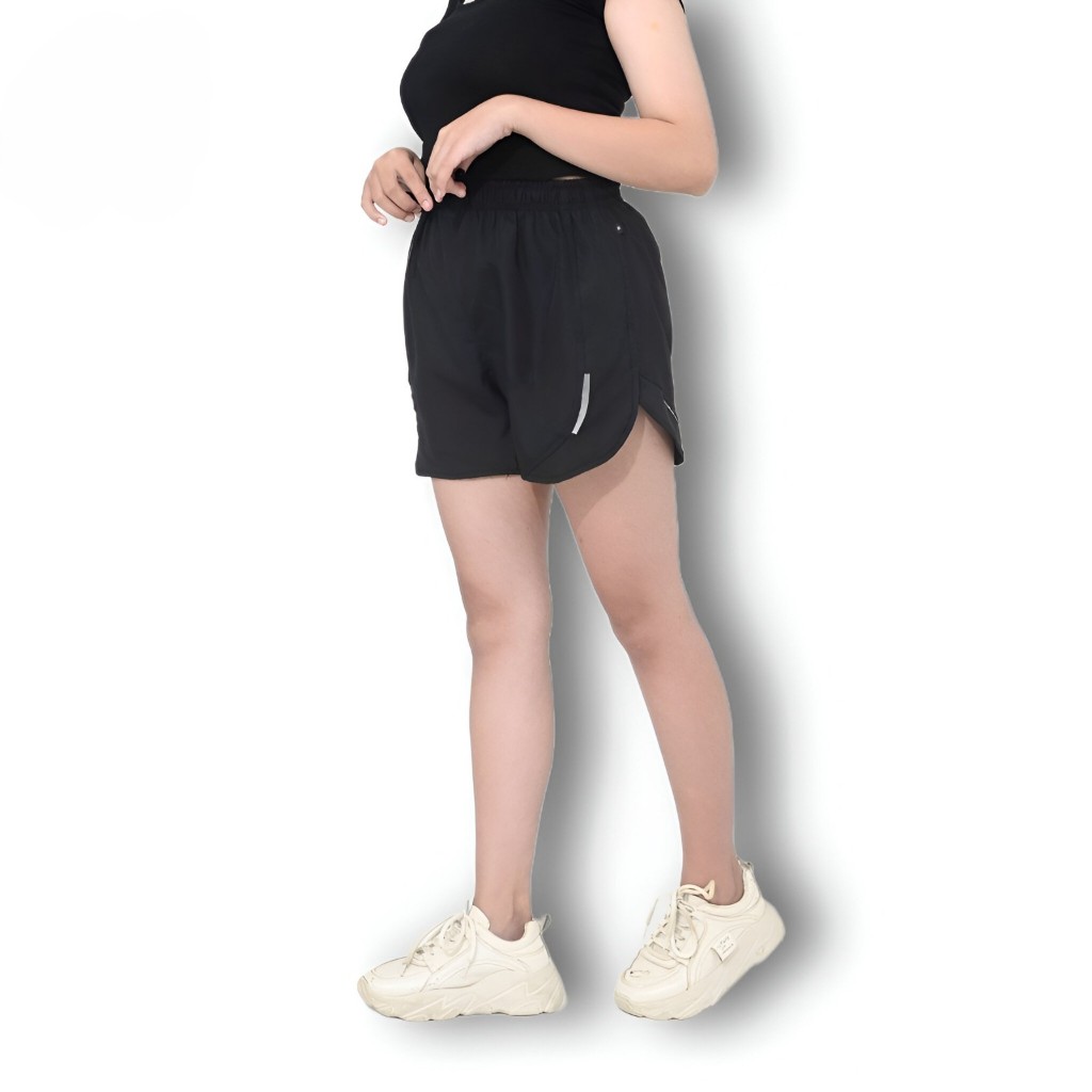 Celana Pendek Olahraga Pria Wanita Unisex Polos Premium Big Size Parasut Despo Lari Jogging