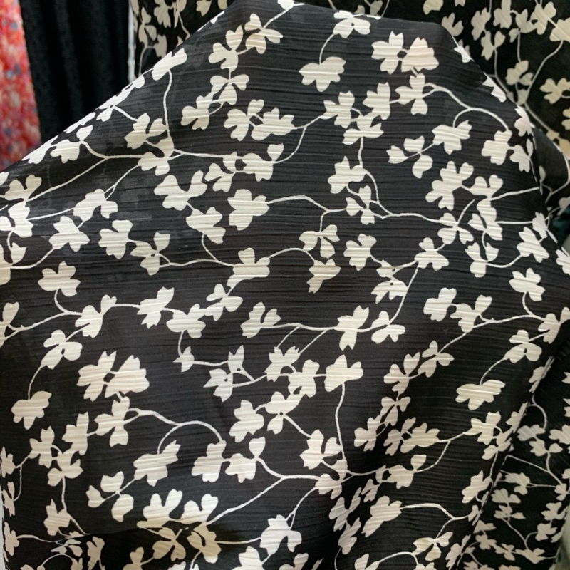 kain sifon yoryu - kain chiffon yoryu silk bunga