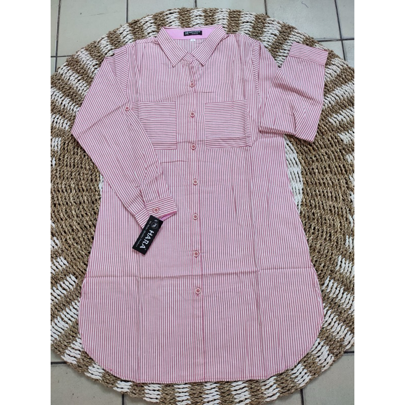 Tunik Hara Motif Salur Terbaru