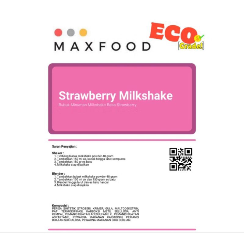 

Bubuk Stroberi Pure || Strawberry Murni Flavour Essence Extract Powder 100 GRAM