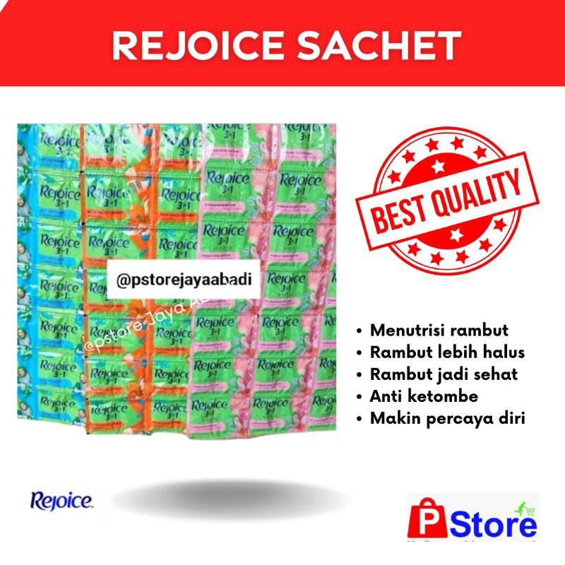 Shampoo Rejoice sachet 10ml isi 36 pcs | Rejoice renteng murah | shampo Rejoice anti ketombe renteng