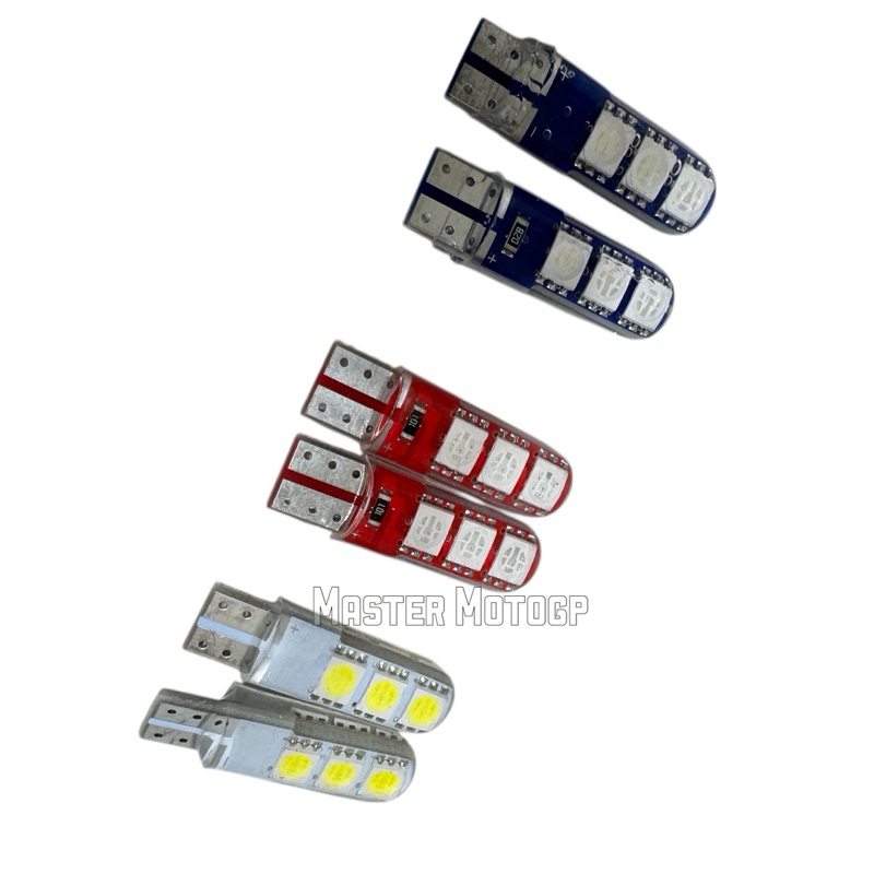 sen gelly diam led besar 6 mata LED sen colok jelly diam led besar sen T10 Led auto silicon waterpro