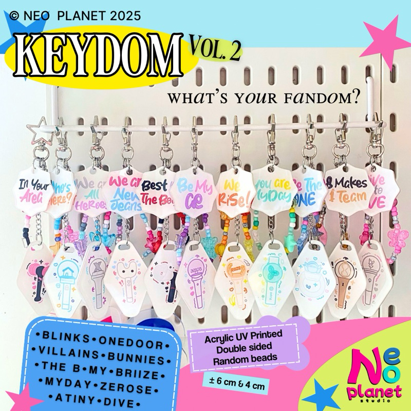 [neoplanet] KEYDOM KEYCHAIN FANDOM ACRYLIC NCT SEVENTEEN BTS EXO TREASURE STRAYKIDS ENHYPEN WAYV TXT
