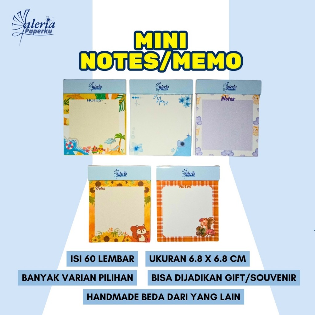 

(Isi 60 lembar) Mini Notes/ Memo/ Memopad/ Kertas Memo/ Notes Paper Aesthetic Cute Vintage Kertas KRAFT Scrapbook Jurnaling