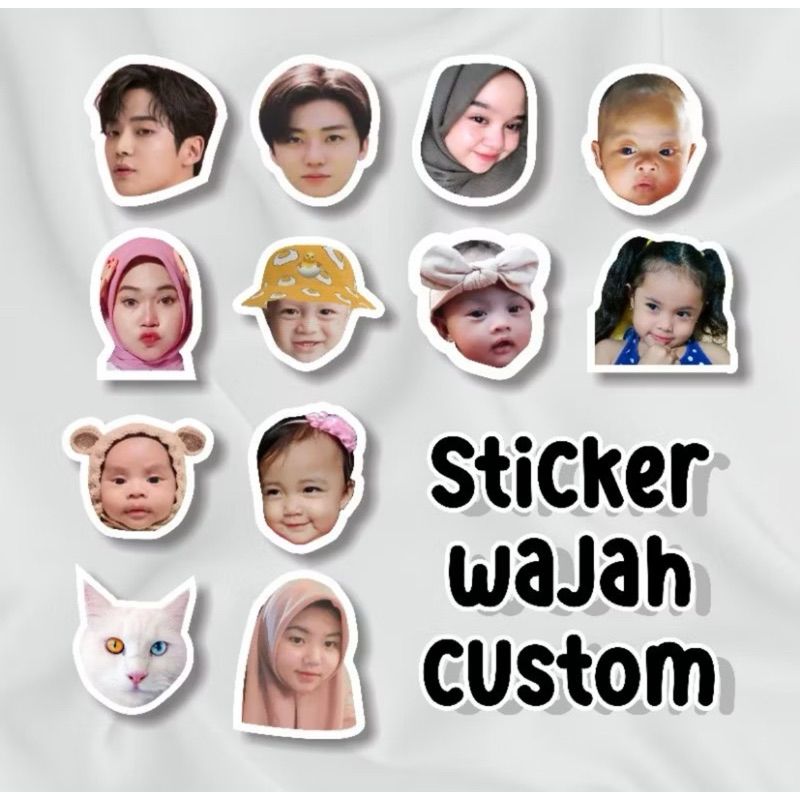 

Sticker wajah ukuran 4cm