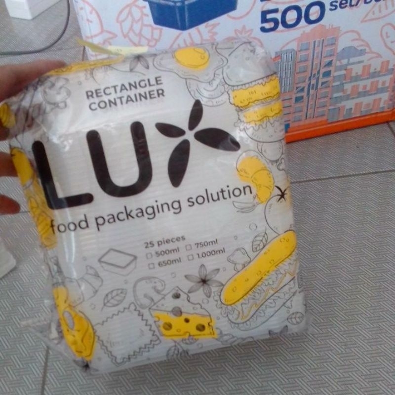 thin wall kotak makan 500ml / kotak nasi / kemasan nasi / kotak salad