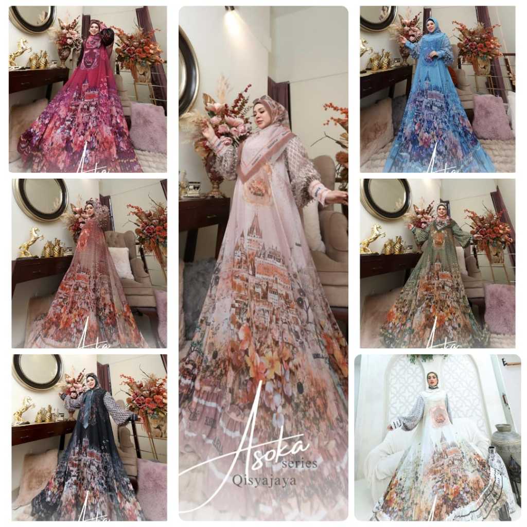 Asoka Series Set Gamis By Qisya Jaya