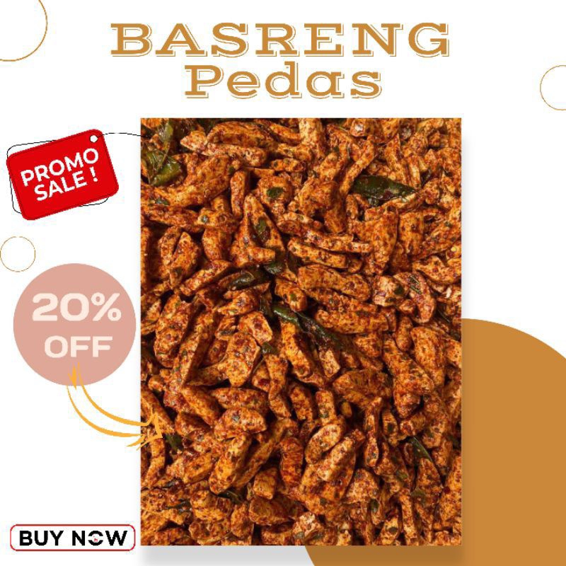 

Basreng Kriuk 1kg Renyah Pedas Daun Jeruk