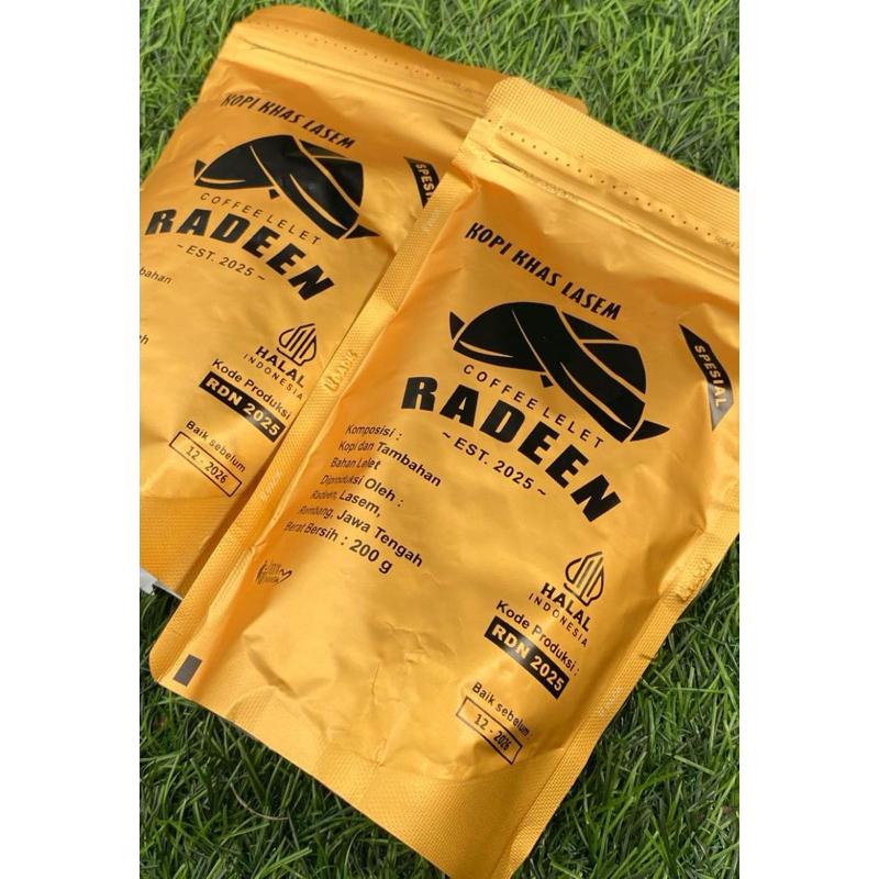 

Kopi RADEN kopi lelet lasem GF RADEEN Granat Pahit Manis Murni kemasan 200gr