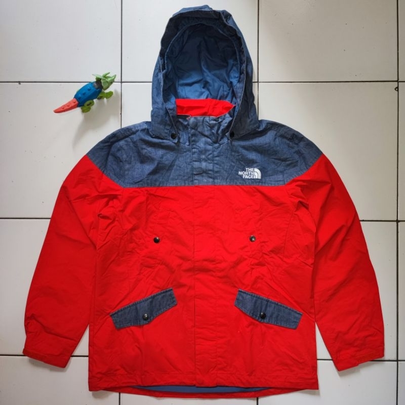 Jaket Outdoor Anak Remaja TNF The North Face Half Denim Original 100% Second Preloved Branded Laki L