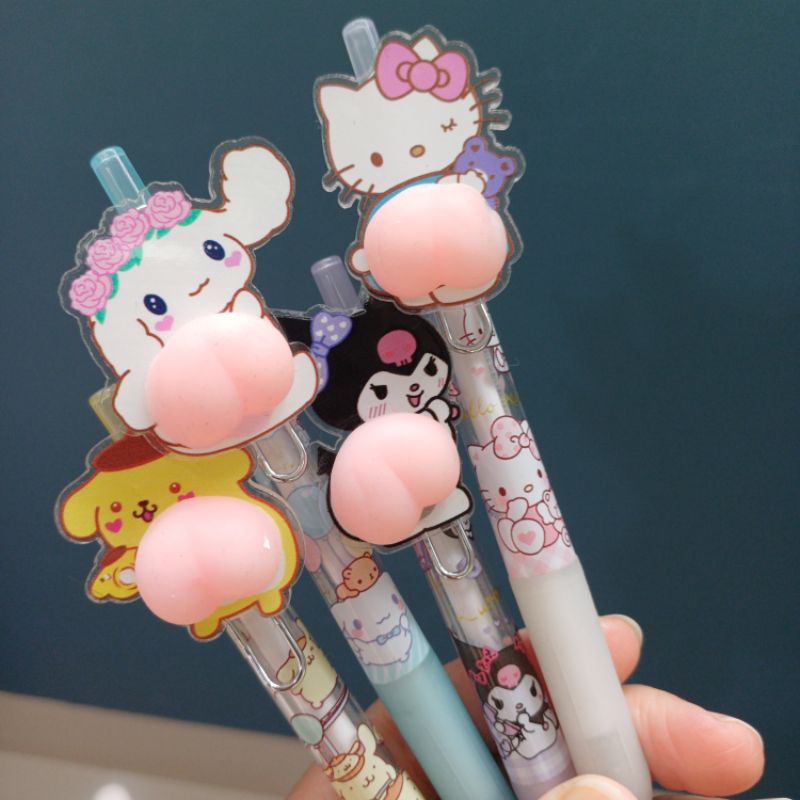 

Pulpen cetek fantat squishy Cinnamoroll kuromi pompompurin hello kitty