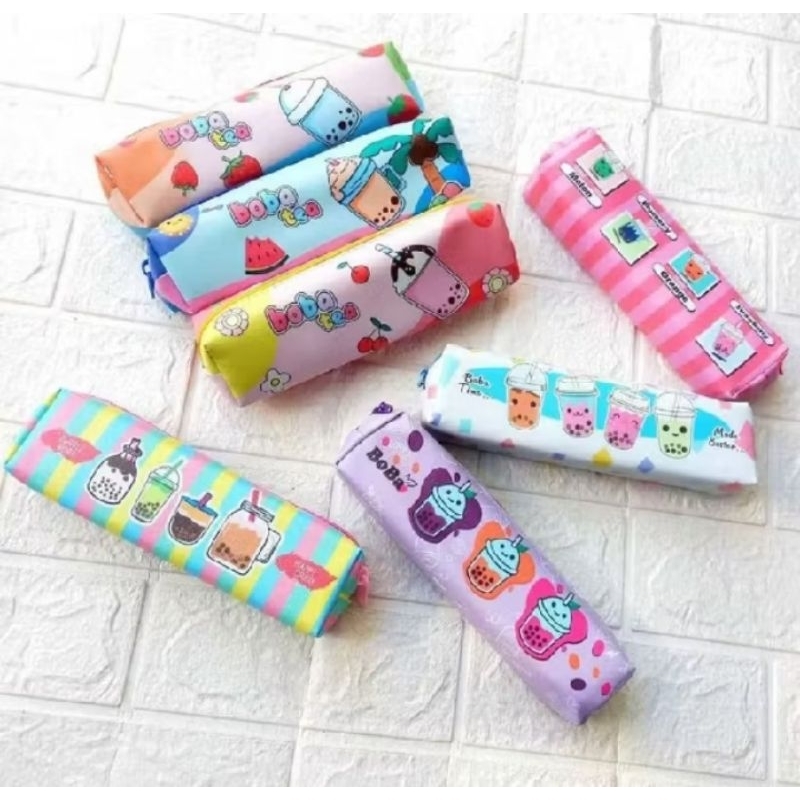 

Kotak Pensi Motif Boba Drink