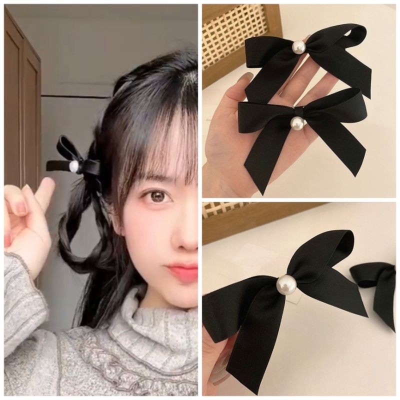 KHAFIANY_ (2pcs) JEPIT / PENITI PITA Kecil Aksesoris HIJAB / RAMBUT Clips Penjepit