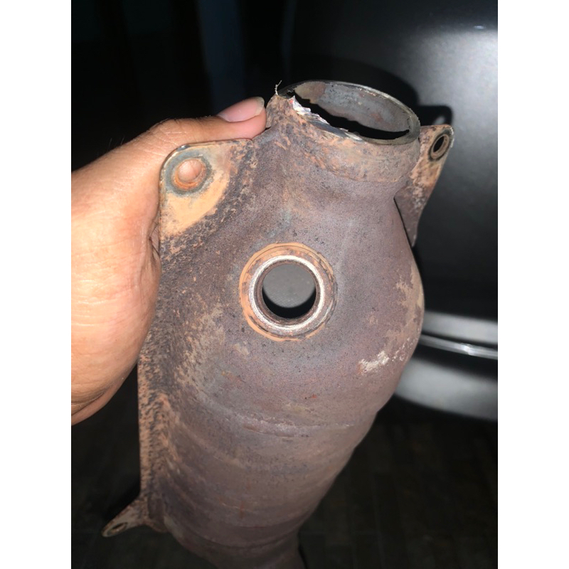 katalis knalpot, mobil honda jazz 2007
