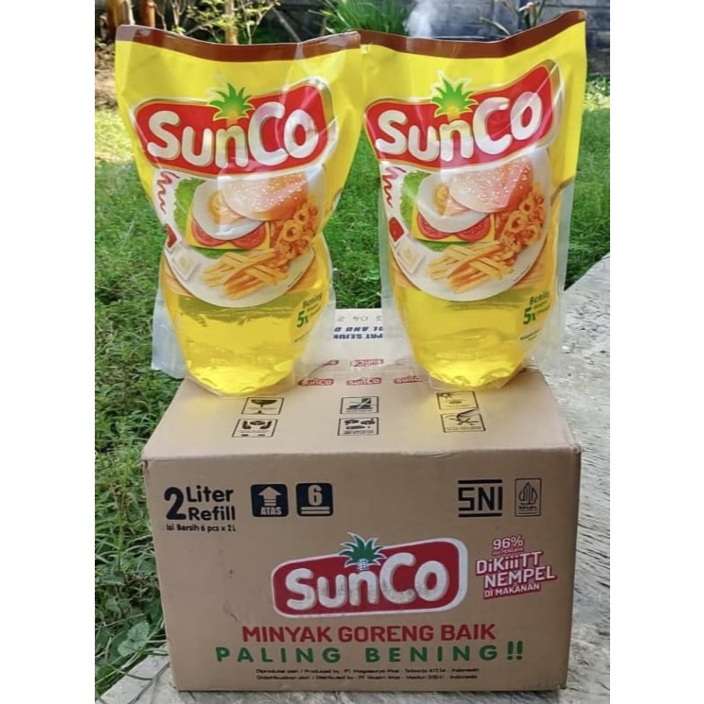 

MINYAK GORENG SUNCO KEMASAN 2 LITER/ 1 LITER (TOKO ARSYILA)