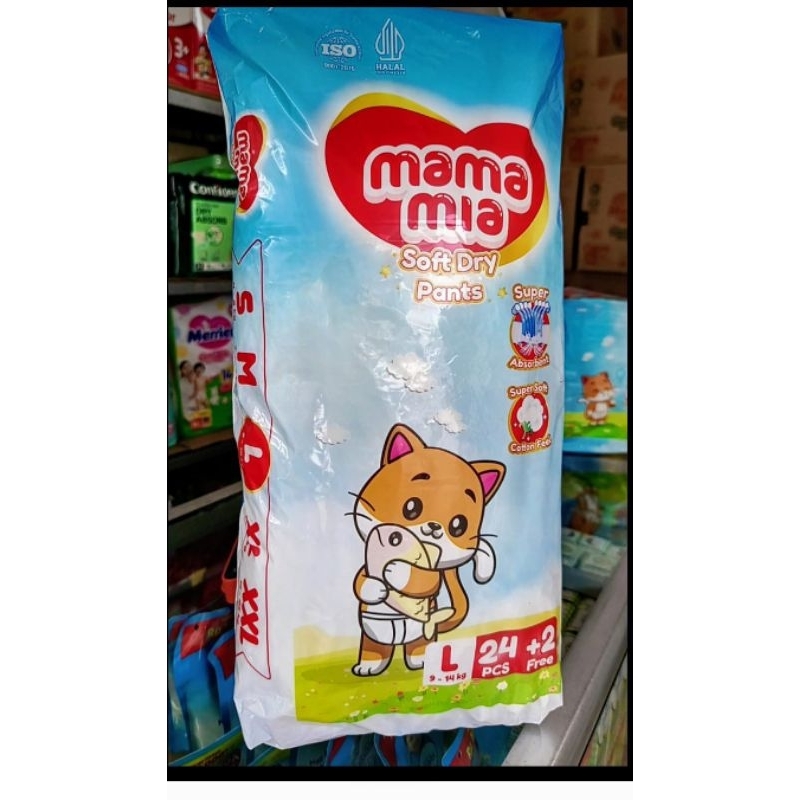 Mama Mia Pants S32+2, M28+2, L24+2, XL20+2